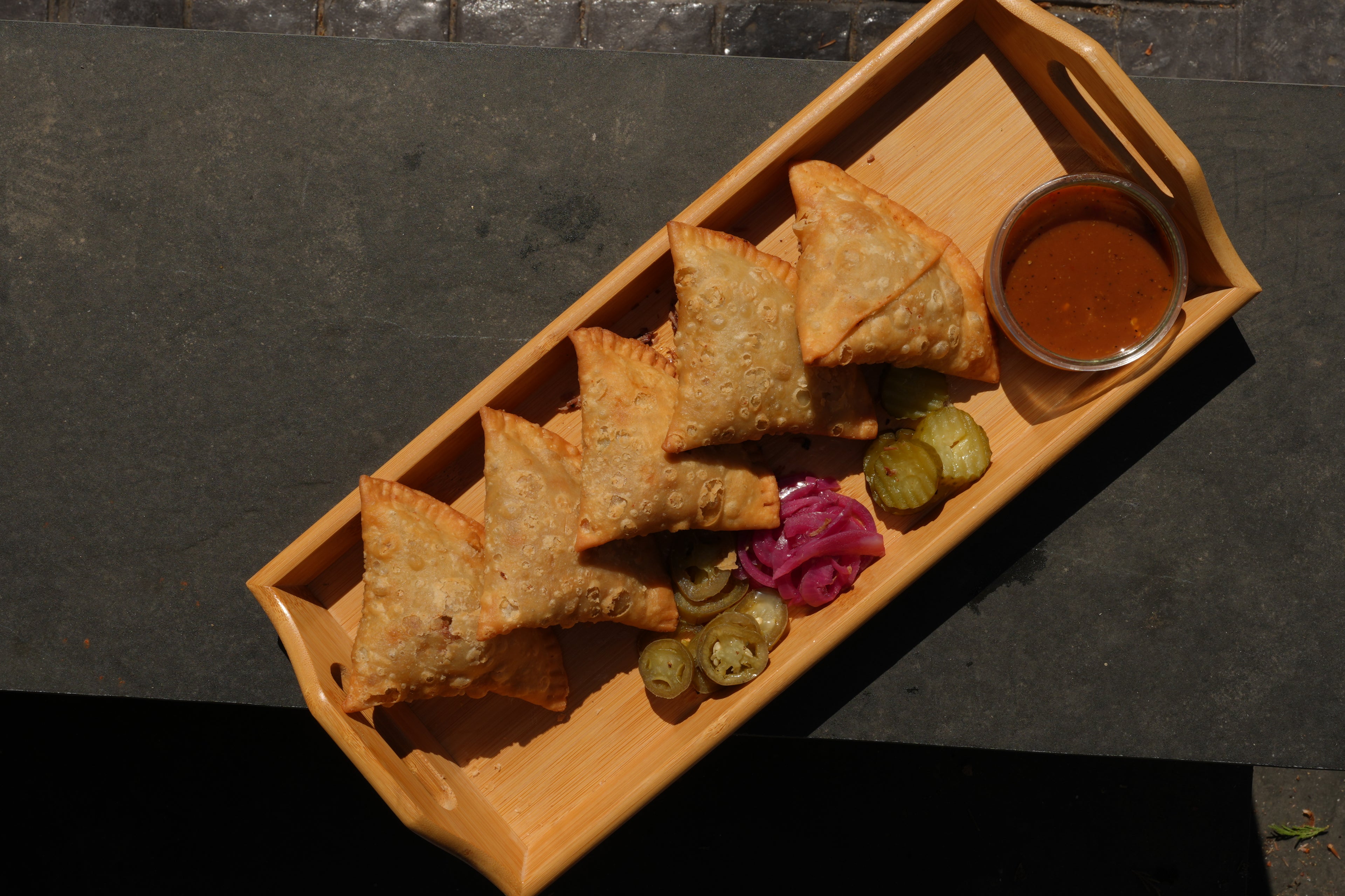 AWARD WINNING PULLED BRISKET SAMOSAS
